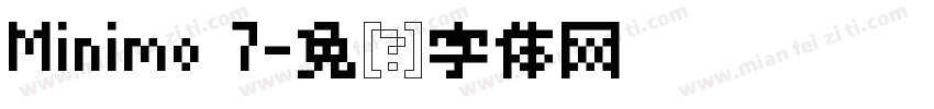 Minimo 7字体转换